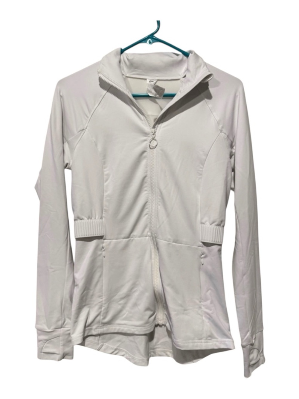 Women's White Zip-Up Jacket‎